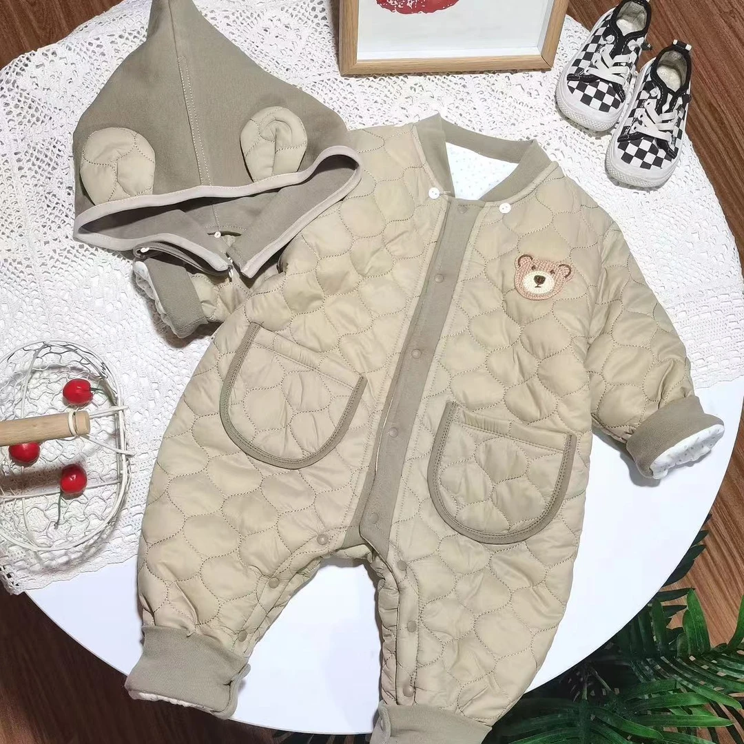 新款婴幼长爬外出服舒适亲肤柔软透气时尚百搭保暖纯棉洋气秋冬