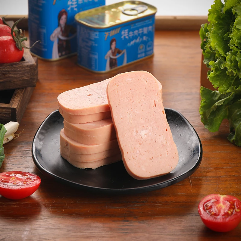 牛场娃色达特产牦牛午餐肉罐头高原特色美味居家旅行方便火锅即食