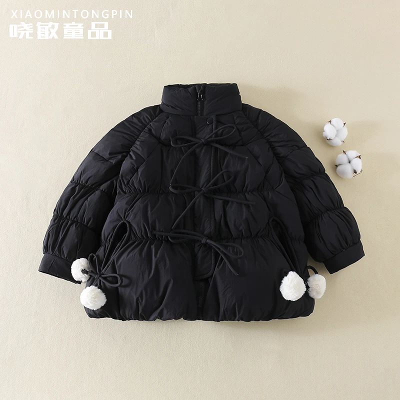 口袋毛球吊坠羽绒服3C1772