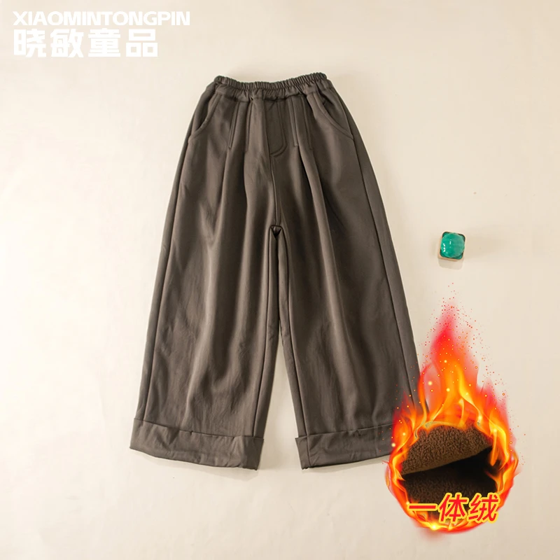 压褶翻脚休闲裤3C3239