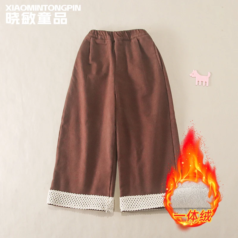 花边裤脚休闲裤3C3493