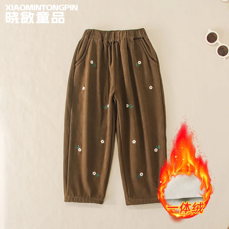 绣花碎花休闲裤3C3566