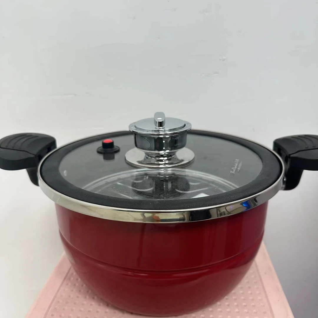 珐琅微压锅多功能定时汤锅