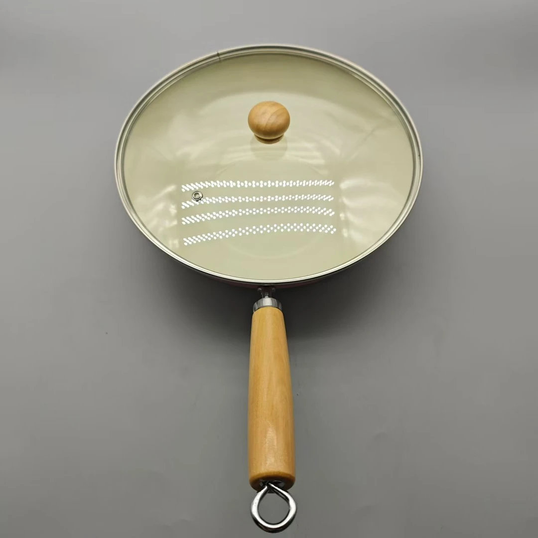 樱花粉炒锅高颜值不粘锅A