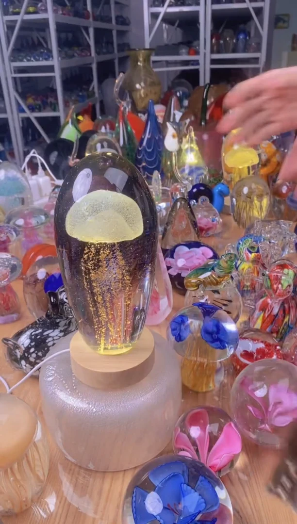 【闪购商品】摆件琉璃纯手工水母