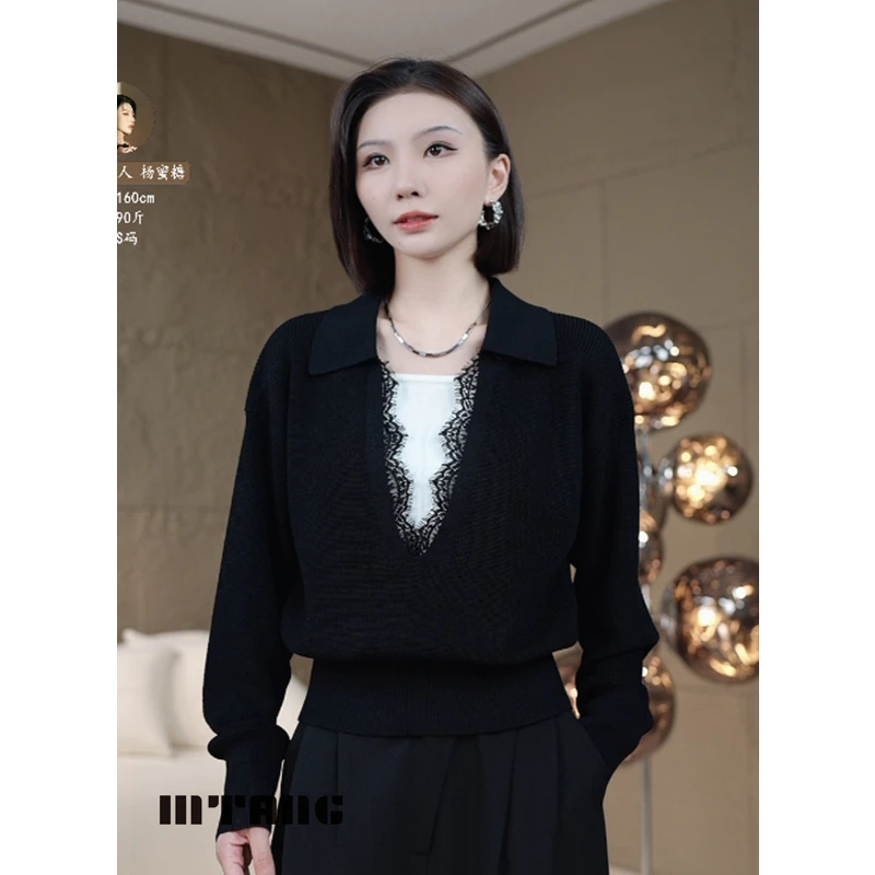 【优雅秘境】MTANG蜜糖女士新款上衣毛衣041