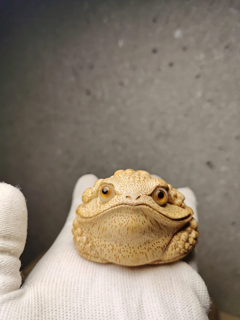 竹雕金蟾  小鹰嘴金蟾