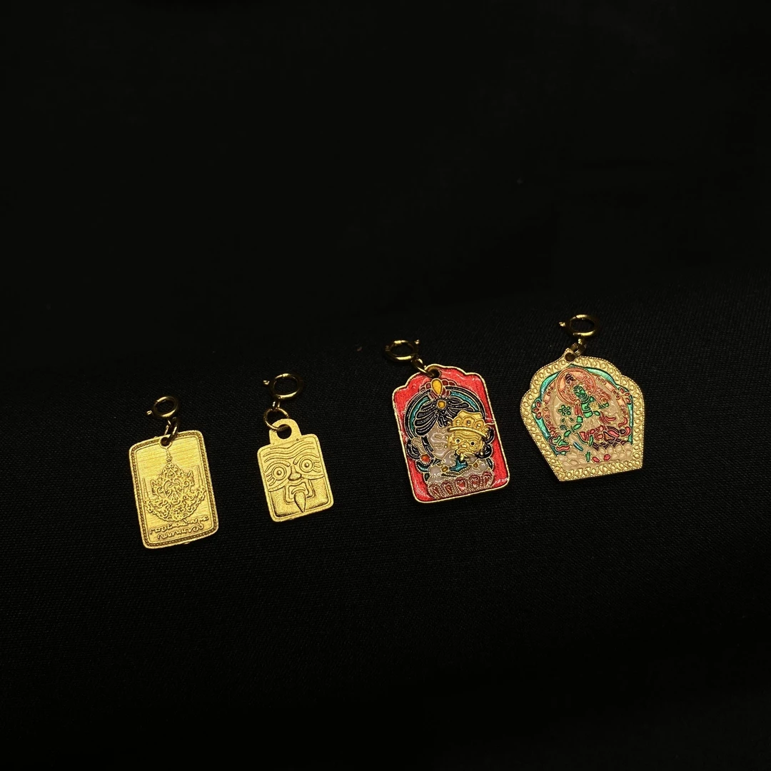 【24小时鉴赏】18k金手工烧蓝吊坠/国潮百搭/可换不退/多样性发一件