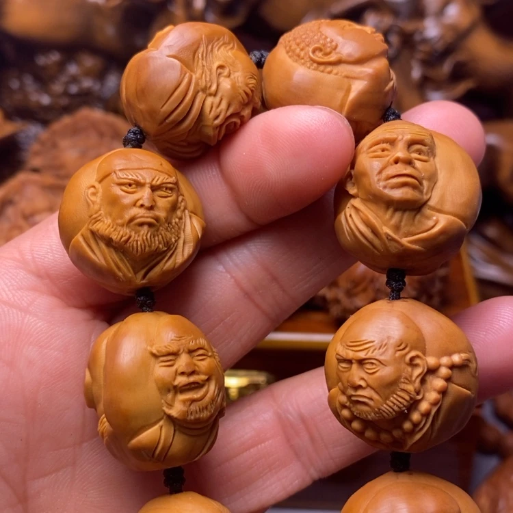 【闪购商品】橄榄核手串三疯十八罗汉