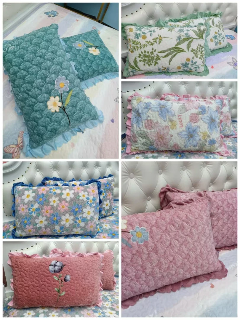 枕套一对  颜色随机发