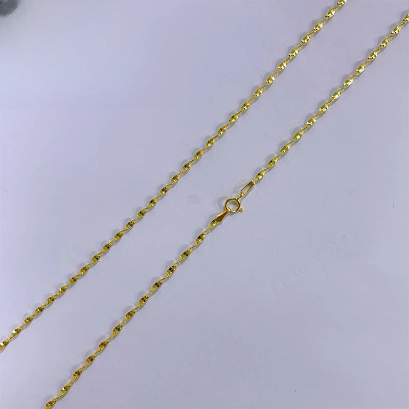 链子925银 【潇潇专享】925银双水波链45cm YXL080