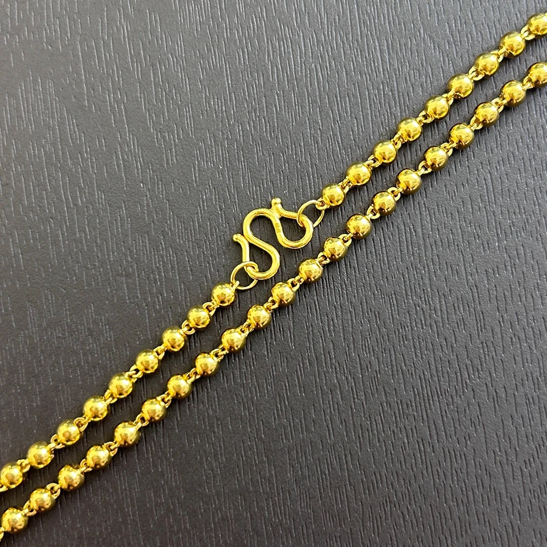 链子足银 【树子专享】足银项链 珠珠项链50cm   50YXL048