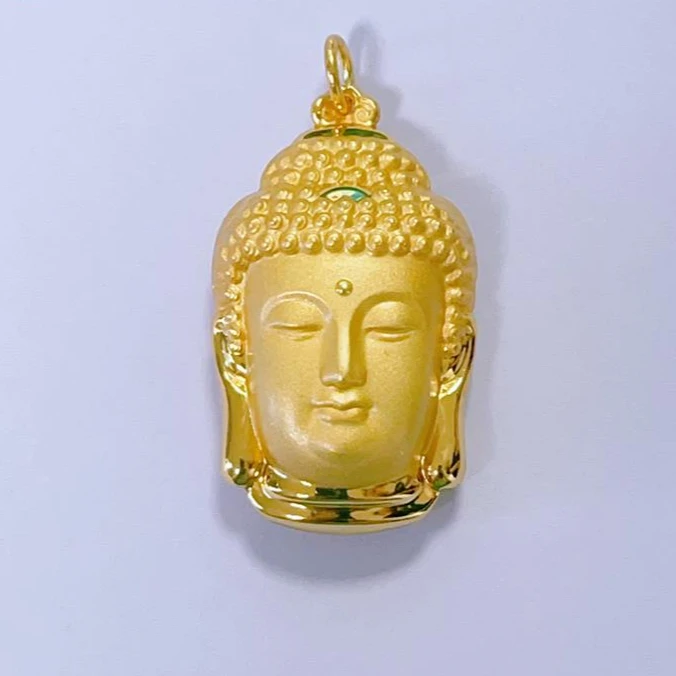 吊坠足银 【一潇专享】足银大佛头吊坠YDZ699