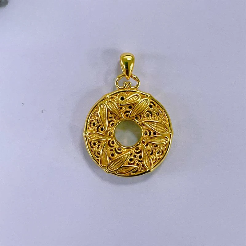 吊坠足银 【茜茜专享】足银镂空竹节平安扣 YDZ719