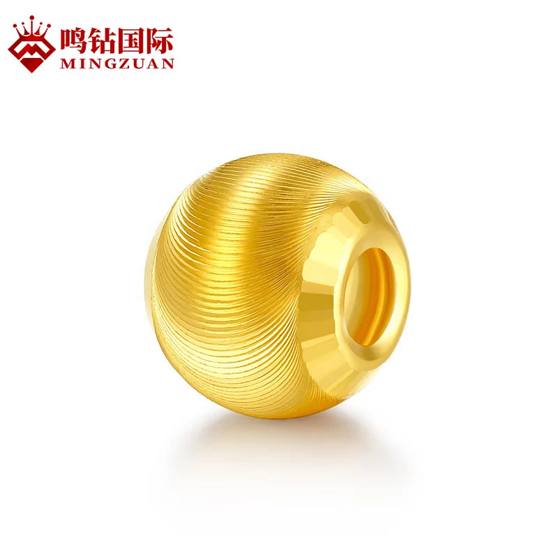 【满满专享】足金卡6MM猫眼珠（单颗珠不配绳不配链 ）20ZBHJD335