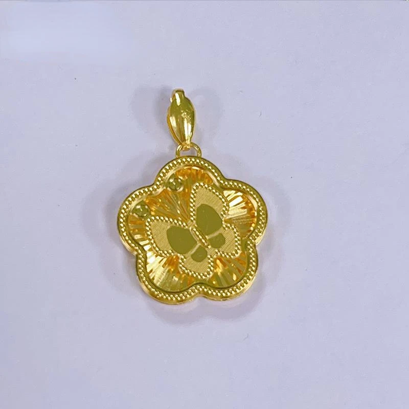 吊坠足银 【潇潇专享】足银蝴蝶花吊坠YDZ706