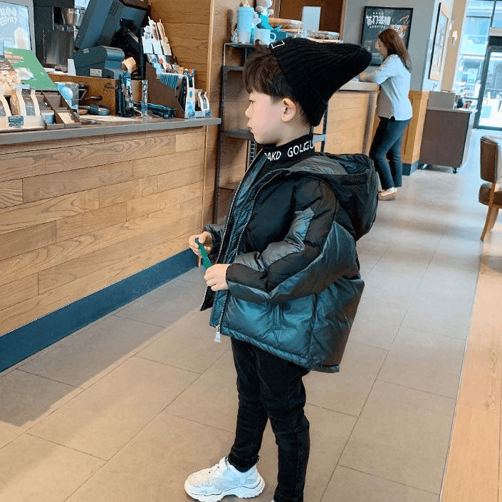 童装男童棉服新款洋气男孩棉衣中大儿童短款冬装棉袄加厚外套洋气