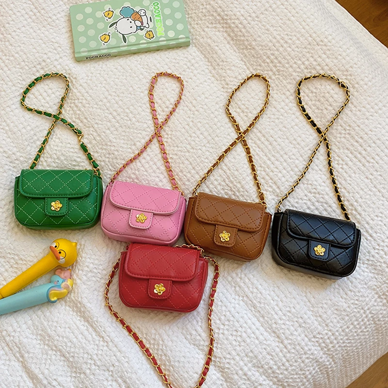 儿童包包网红复古女童斜挎包百搭洋气小方包公主宝宝小香风配饰包
