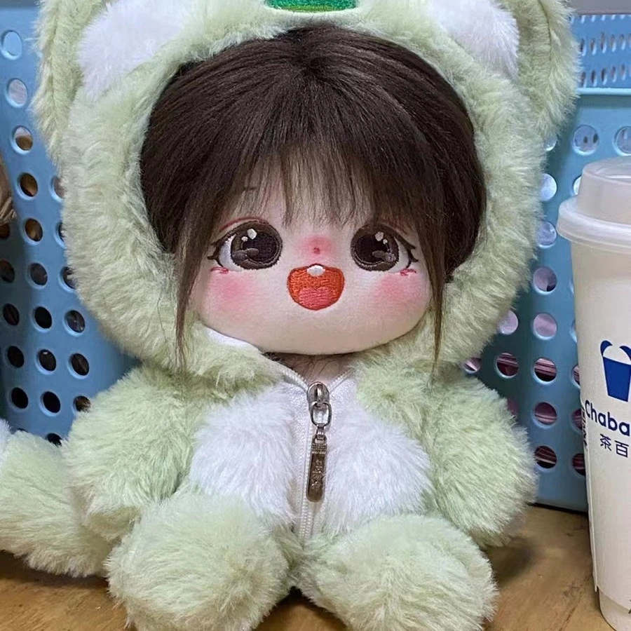 棉花娃娃娃衣20CM网红嘟嘟喵睡衣连体帽卫衣外套可爱公仔玩偶衣服