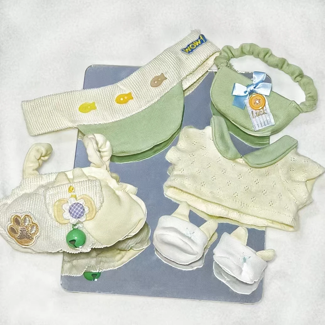 无属性20cm娃衣棉花娃娃胖胖体换装女娃男娃套装冬天冬季便宜