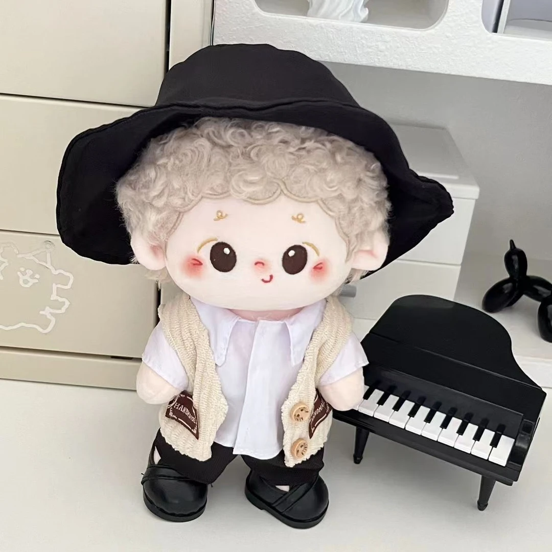 【现货】20cm娃衣棉花娃娃衣服男娃制服衬衫白菜休闲酷哥帅气百搭