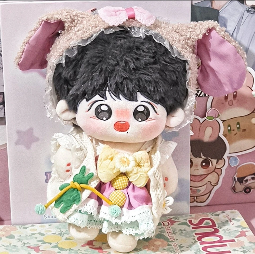 【可爱风】20cm棉花娃娃娃衣服男娃炸毛女娃多点手工套装便宜娃衣