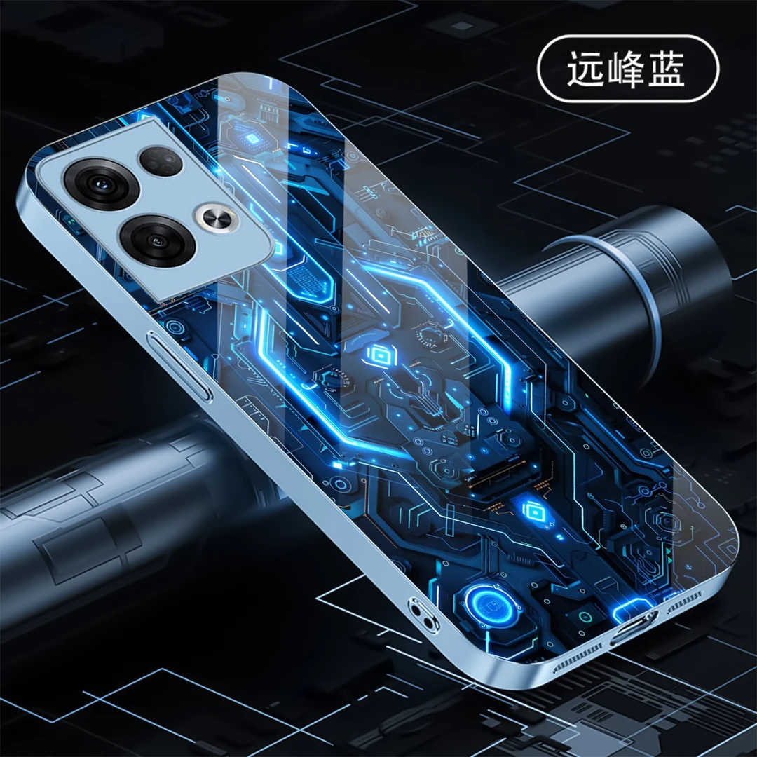 【OPPO Reno8 Pro+】科技机械液态玻璃手机壳 个性潮流 全包防摔