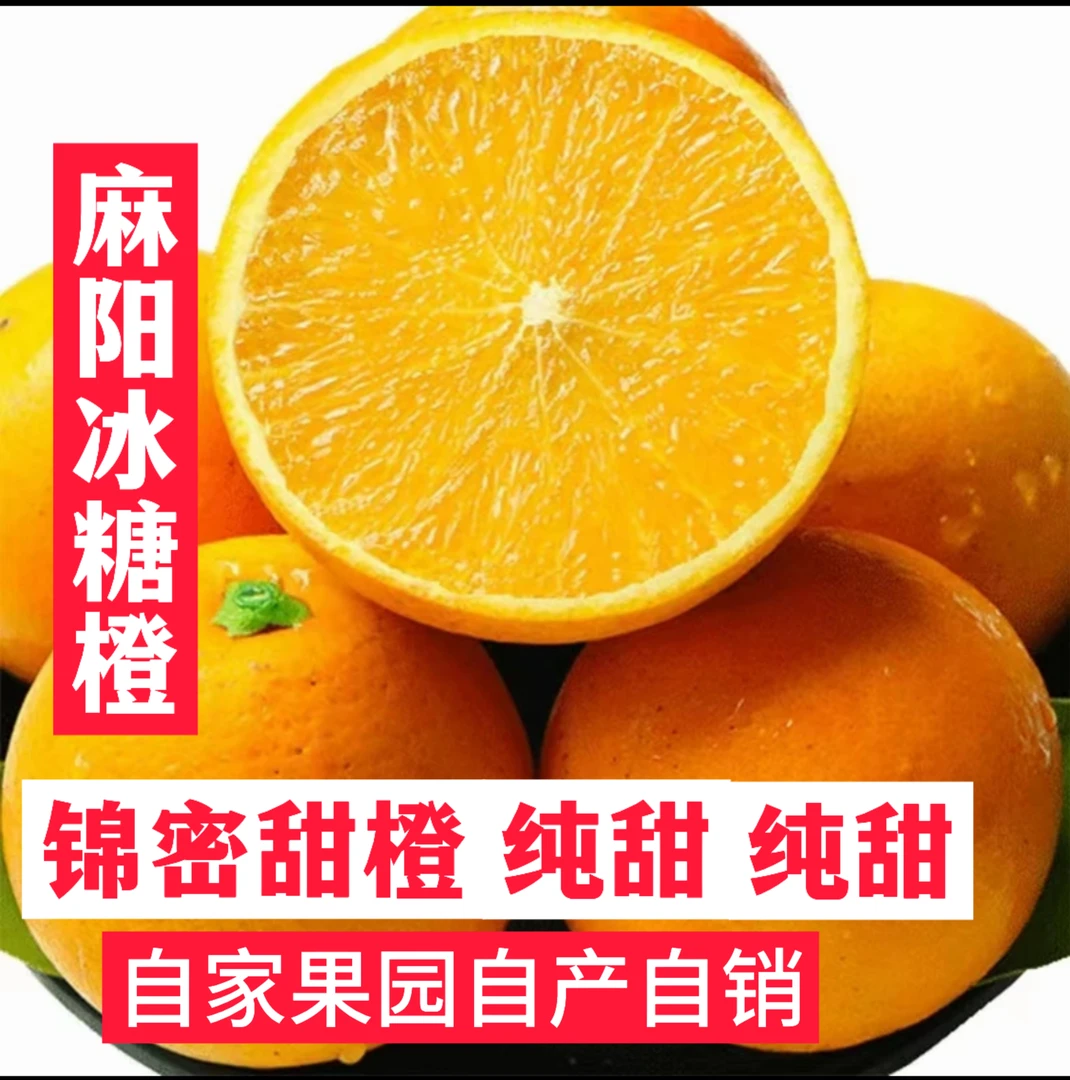 【正宗麻阳锦蜜甜橙 】纯甜自家果园现摘现发清甜多汁包邮