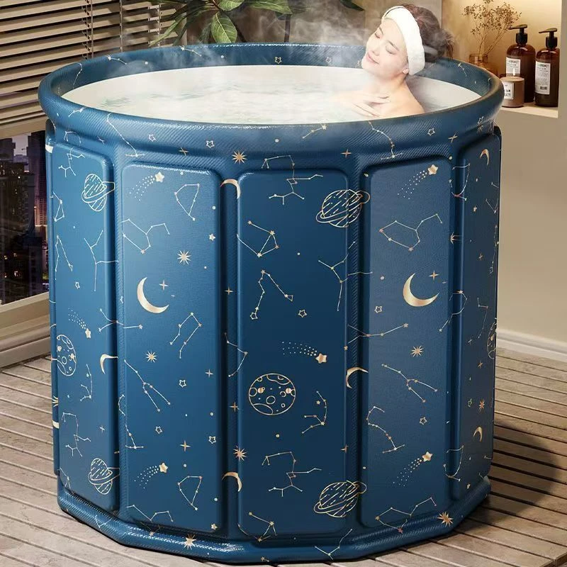 泡澡桶大人折叠泡浴桶儿童洗澡桶成人加厚沐浴桶浴桶小户型家用