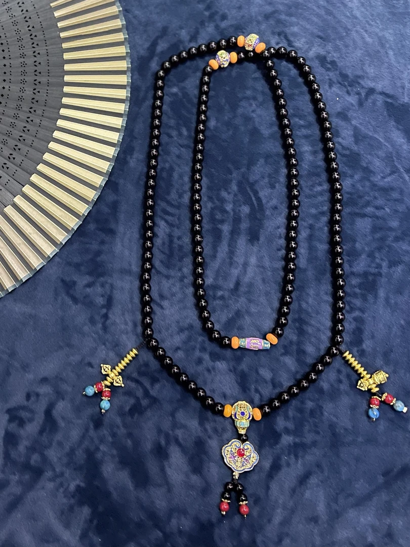 非金属树脂项链 0742手工时尚百搭复古民族风长链