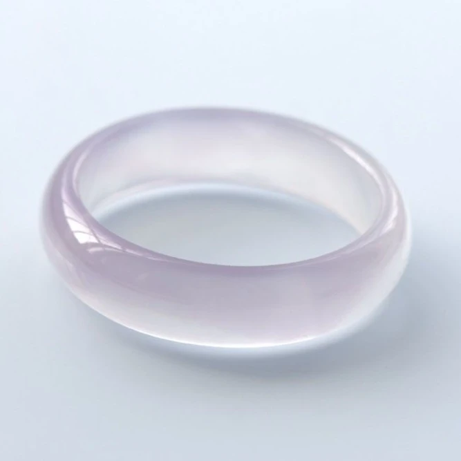 香芋紫玉镯子芋泥啵啵紫中宽扁条玛瑙玉髓冰紫色紫薯奶盖玉髓手镯