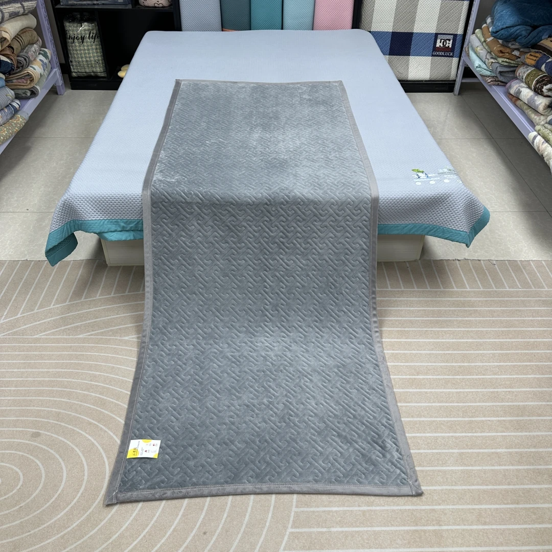 高级灰90*220cm宝宝绒床盖加厚秋冬沙发垫学生宿舍床毯过冬神器