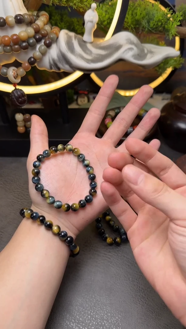 【闪购商品】水晶手链未镶嵌A794 蓝晶虎眼单圈
