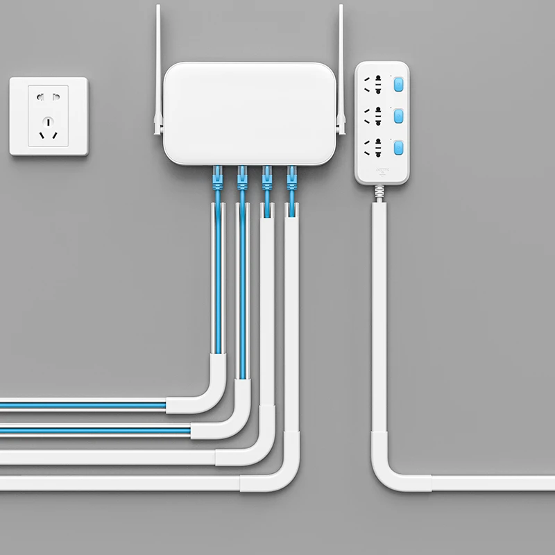 电线固定器线卡子网线走线神器理线器卡扣收纳自粘无痕免钉条明线