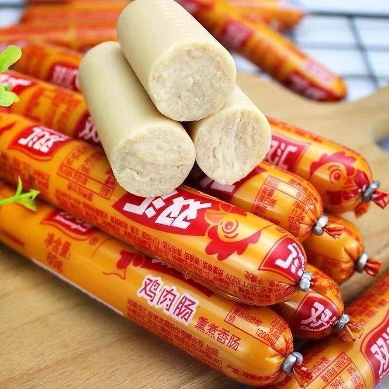 双汇鸡肉肠58g整箱批发鸡肉火腿肠熏煮香肠即食零食烧烤泡面搭档