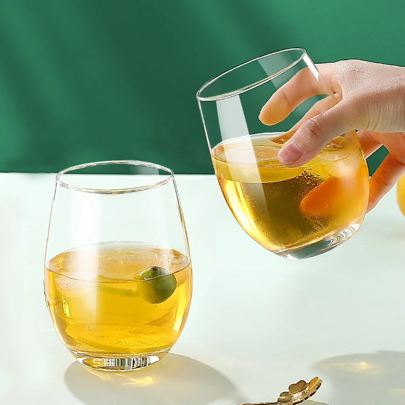 【青苹果】无铅玻璃大肚水杯530ml