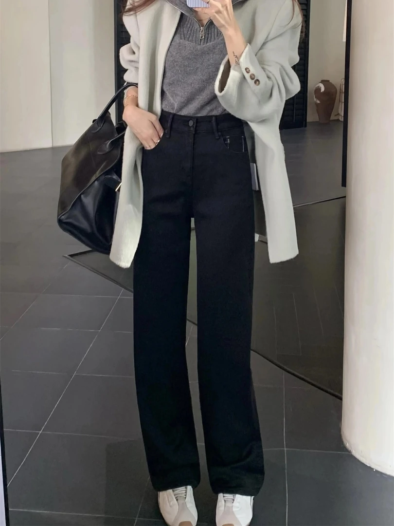 【TOP】 ·82307·加绒秋冬休闲裤时尚百搭牛仔裤女裤