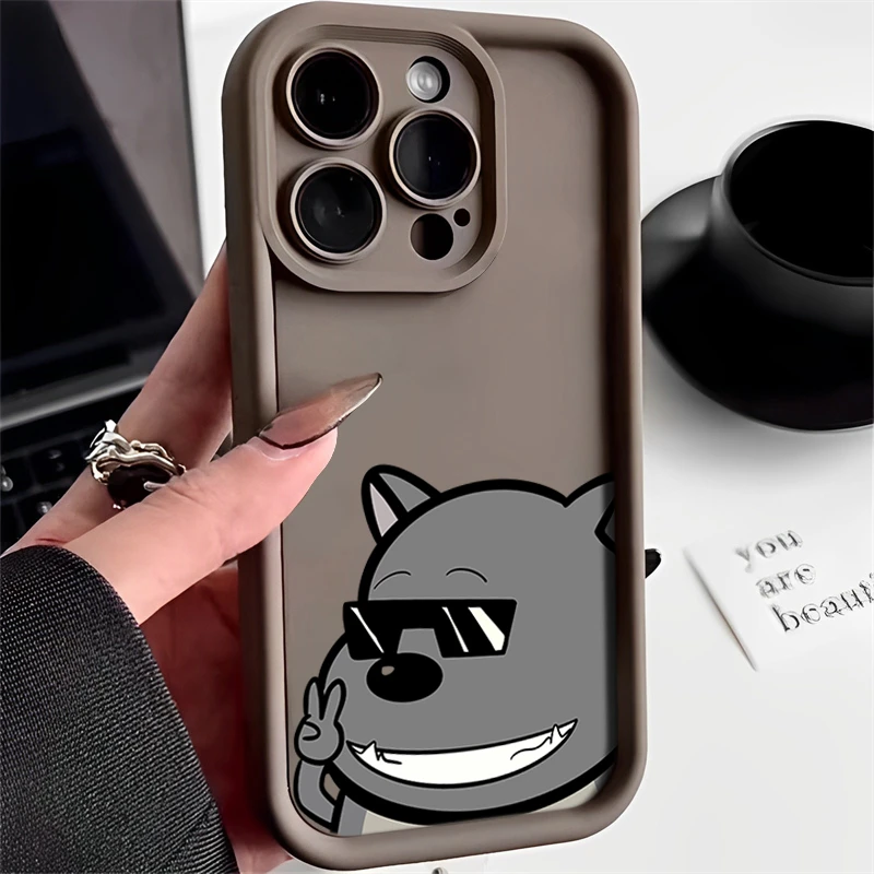 比耶蕉太狼苹果15壳iPhone13pro高级14promax防摔12卡通11全包xr