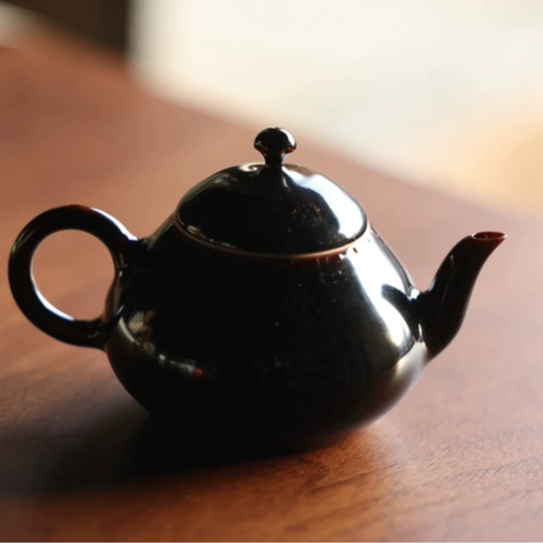 予御 | 青塘-茗溪壶-全手工手制茶壶纯手工复古色釉