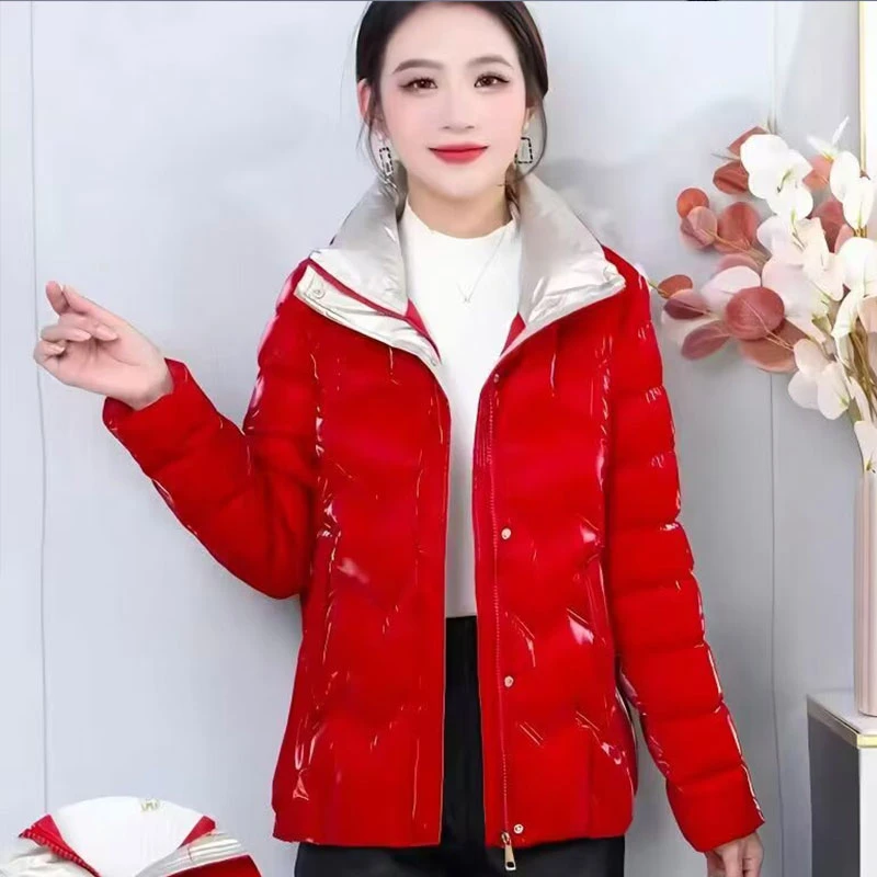 反季洋气免洗棉衣女短款面包服韩版宽松加厚冬季棉服休闲外套女
