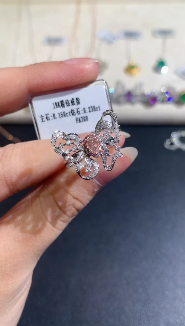 【闪购商品】钻石戒指18K金镶嵌A333|8800