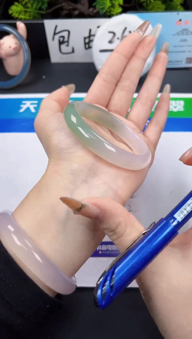 【闪购商品】玛瑙/玉髓手镯未镶嵌030半山水52-62