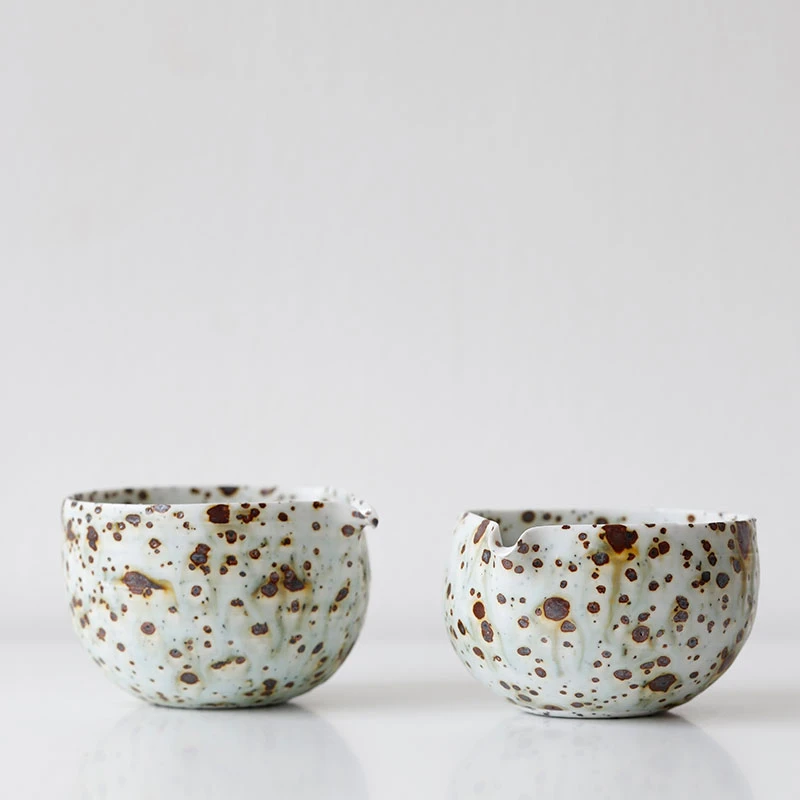 惊【孤品】艺术家 雷杰   雨足半月公道杯 手工制作陶瓷艺术品 8953