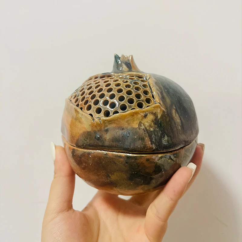 栾波柴烧石榴香薰 10994