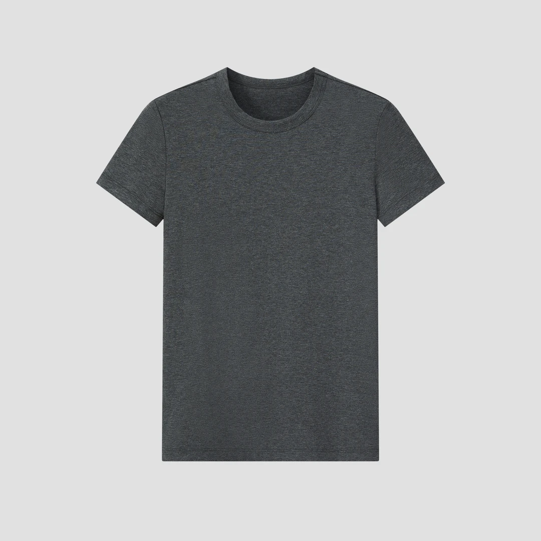 靠谱。【clean fit】新款微弹舒适时髦精致正肩T恤KP24157