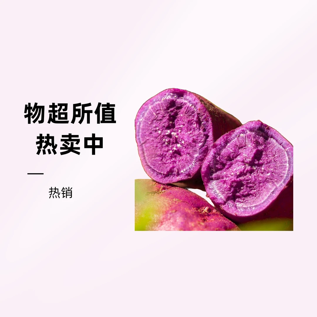 紫薯番薯新鲜现挖健康紫罗兰沙地种植软糯香甜粗娘代餐蒸煮甜糯