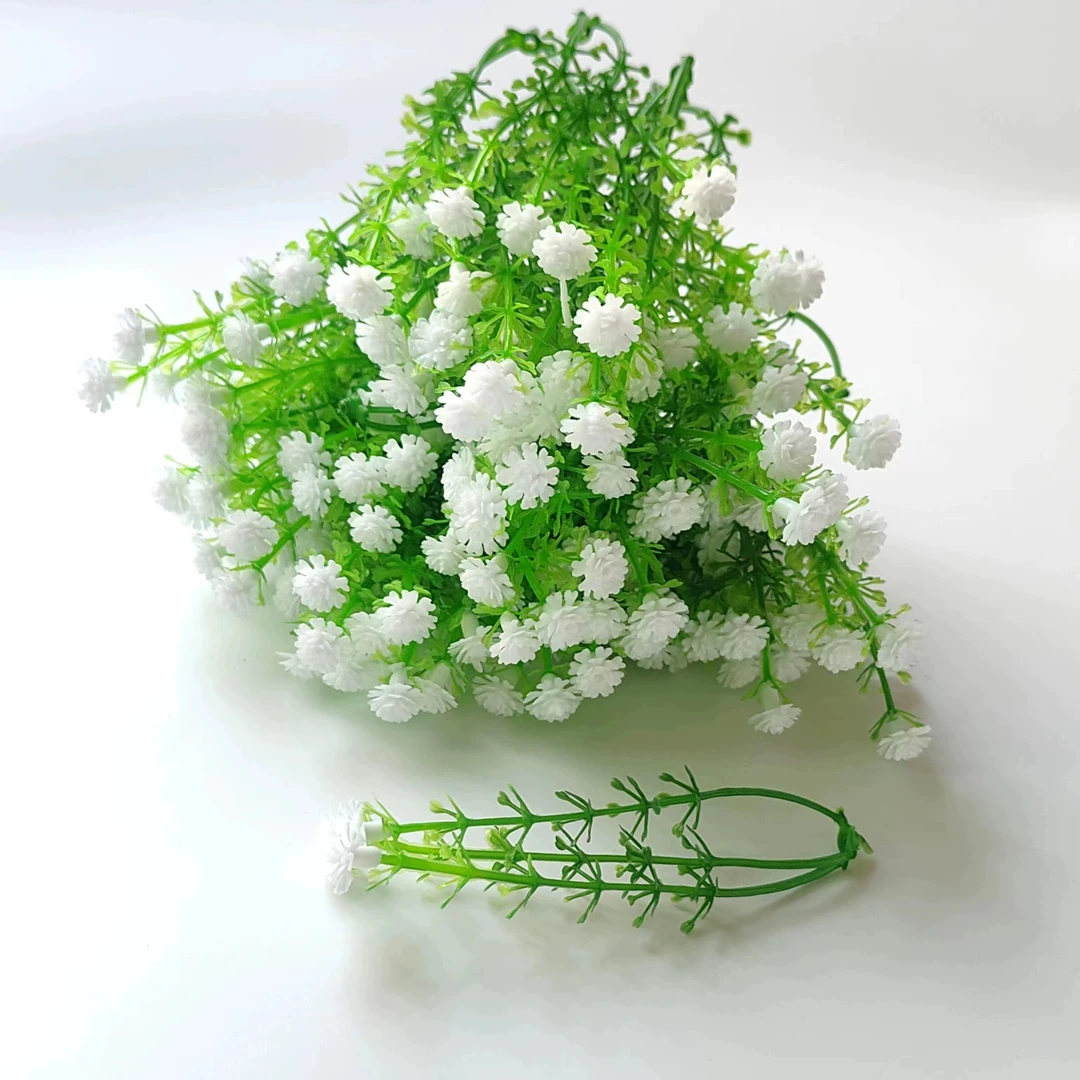 手捧花仿真情人节满天星配饰塑料配花草 把花束配草 花装装饰材料