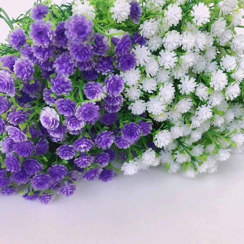 鲜花配饰 仿真满天星 塑料满天星花束配草花装装饰材料花束玫瑰花