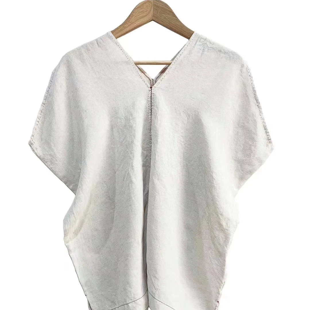 山山家-左岸迷香【上衣】Z24SS1018纯色女士夏季套头气质时尚薄款