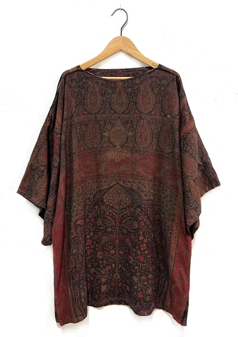 山山家-左岸迷香【连衣裙】Z23FW5013 檀卉花 复古 民族风时尚 花色